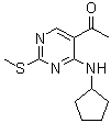 1-(4-Cyclopentylamino-2-methylsulfanylpyrimidin-5-yl)ethanoneStructure,362656-11-9Structure 1-(4-Cyclopentylamino-2-methylsulfanylpyrimidin-5-yl)ethanone Structure,362656-11-9Structure