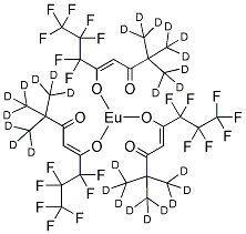 Tris(6,6,7,7,8,8,8-heptafluoro-2,2-di(2h3)methyl(1,1,1-2h3)octane-3,5-dionato-o,o)europiumStructure,36393-27-8Structure Tris(6,6,7,7,8,8,8-heptafluoro-2,2-di(2h3)methyl(1,1,1-2h3)octane-3,5-dionato-o,o)europium Structure,36393-27-8Structure