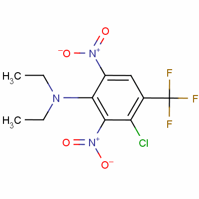 3-Chloro-n,n-diethyl-2,6-dinitro-4-(trifluoromethyl)anilineStructure,36438-51-4Structure 3-Chloro-n,n-diethyl-2,6-dinitro-4-(trifluoromethyl)aniline Structure,36438-51-4Structure