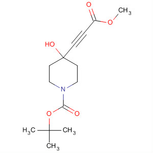 Tert-butyl 4-hydroxy-4-(3-methoxy-3-oxoprop-1-ynyl)piperidine-1-carboxylateStructure,365997-16-6Structure Tert-butyl 4-hydroxy-4-(3-methoxy-3-oxoprop-1-ynyl)piperidine-1-carboxylate Structure,365997-16-6Structure