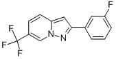 2-(3-氟苯基)-6-三氟甲基吡唑并[1,5-a]吡啶結(jié)構(gòu)式_372122-53-7結(jié)構(gòu)式