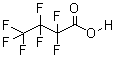 Heptafluorobutyric acidStructure,375-22-4Structure Heptafluorobutyric acid Structure,375-22-4Structure