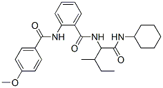 (9ci)-N-[1-[(環(huán)己基氨基)羰基]-2-甲基丁基]-2-[(4-甲氧基苯甲?；?氨基]-苯甲酰胺結(jié)構(gòu)式_375388-03-7結(jié)構(gòu)式