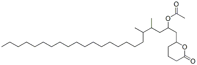 4,5-Dimethyl-1-(6-oxotetrahydro-2h-pyran-2-yl)-2-tricosanyl acetateStructure,37577-42-7Structure 4,5-Dimethyl-1-(6-oxotetrahydro-2h-pyran-2-yl)-2-tricosanyl acetate Structure,37577-42-7Structure