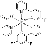 雙(4,6-二氟苯基吡啶-N,C2)吡啶甲酰合銥結(jié)構(gòu)式_376367-93-0結(jié)構(gòu)式