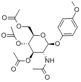 4-甲氧基苯基-2-乙酰氨基-3,4,6-三-o-乙酰基-2-脫氧-beta-d-吡喃葡萄糖苷結(jié)構(gòu)式_38229-72-0結(jié)構(gòu)式