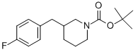 N-boc-3-(4-氟芐基)哌啶結構式_382637-45-8結構式