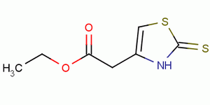 2,3-Dihydro-2-thioxo-4-thiazoleacetic acid ethyl esterStructure,38449-49-9Structure 2,3-Dihydro-2-thioxo-4-thiazoleacetic acid ethyl ester Structure,38449-49-9Structure