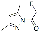 1H-pyrazole,1-(fluoroacetyl)-3,5-dimethyl-(9ci)Structure,38941-41-2Structure 1H-pyrazole,1-(fluoroacetyl)-3,5-dimethyl-(9ci) Structure,38941-41-2Structure