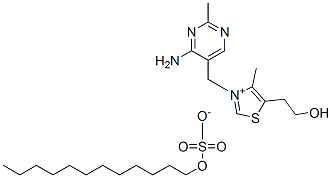 Thiamine dilauryl sulfateStructure,39479-63-5Structure Thiamine dilauryl sulfate Structure,39479-63-5Structure