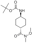 反式-4-(n-甲氧基-n-甲基氨基甲酰)環(huán)己基氨基甲酸叔丁酯結(jié)構(gòu)式_400898-92-2結(jié)構(gòu)式