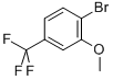 1-Bromo-2-methoxy-4-(trifluoromethyl)benzeneStructure,402-07-3Structure 1-Bromo-2-methoxy-4-(trifluoromethyl)benzene Structure,402-07-3Structure