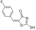 (5E)-5-(4-Fluorobenzylidene)-2-mercapto-1,3-thiazol-4(5H)-oneStructure,402-93-7Structure (5E)-5-(4-Fluorobenzylidene)-2-mercapto-1,3-thiazol-4(5H)-one Structure,402-93-7Structure