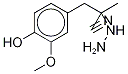 2-Hydrazino-alpha-(4-hydroxy-3-methoxybenzyl)propionitrileStructure,40248-56-4Structure 2-Hydrazino-alpha-(4-hydroxy-3-methoxybenzyl)propionitrile Structure,40248-56-4Structure