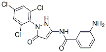 1-(2,4,6-Trichlorophenyl)-3-(3-aminobenzamido)-5-pyrazoloneStructure,40567-18-8Structure 1-(2,4,6-Trichlorophenyl)-3-(3-aminobenzamido)-5-pyrazolone Structure,40567-18-8Structure