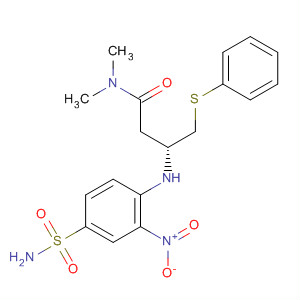 (R)-N,N-二甲基-3-[(2-硝基-4-磺?；交?氨基]-4-苯基磺?；□０方Y(jié)構(gòu)式_406233-34-9結(jié)構(gòu)式