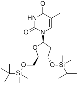 3,5-Bis-o-(t-butyldimethylsilyl)thymidineStructure,40733-26-4Structure 3,5-Bis-o-(t-butyldimethylsilyl)thymidine Structure,40733-26-4Structure