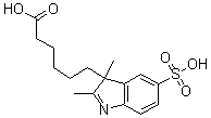 IN1S1C；3H-Indole-3-hexanoic acid, 2,3-dimethyl-5-sulfo- Structure,407627-51-4Structure