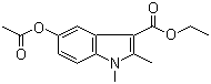 Ethyl 5-acetyloxy-1,2-dimethylindole-3-carboxylate Structure,40945-79-7Structure