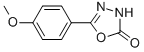 1,3,4-Oxadiazol-2(3h)-one, 5-(4-methoxyphenyl)-Structure,41125-75-1Structure 1,3,4-Oxadiazol-2(3h)-one, 5-(4-methoxyphenyl)- Structure,41125-75-1Structure