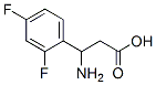3-Amino-3-(2,4-difluoro-phenyl)-propionic acidStructure,412925-23-6Structure 3-Amino-3-(2,4-difluoro-phenyl)-propionic acid Structure,412925-23-6Structure