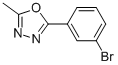 2-(3-Bromophenyl)-5-methyl-1,3,4-oxadiazoleStructure,41491-53-6Structure 2-(3-Bromophenyl)-5-methyl-1,3,4-oxadiazole Structure,41491-53-6Structure