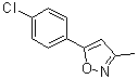 Isoxazole, 5-(4-chlorophenyl)-3-methyl-Structure,4211-87-4Structure Isoxazole, 5-(4-chlorophenyl)-3-methyl- Structure,4211-87-4Structure