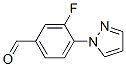 3-氟-4-(1h-吡唑-1-基)苯甲醛結(jié)構(gòu)式_433920-88-8結(jié)構(gòu)式