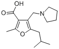 5-Isobutyl-2-methyl-4-pyrrolidin-1-ylmethylfuran-3-carboxylic acidStructure,435341-88-1Structure 5-Isobutyl-2-methyl-4-pyrrolidin-1-ylmethylfuran-3-carboxylic acid Structure,435341-88-1Structure