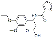3-(4-乙氧基-3-甲氧基苯基)-3-[(噻吩-2-羰基)-氨基]-丙酸結(jié)構(gòu)式_436087-15-9結(jié)構(gòu)式