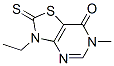 (9CI)-3-乙基-2,3-二氫-6-甲基-2-硫氧代-噻唑并[4,5-d]嘧啶-7(6H)-酮結(jié)構(gòu)式_440111-63-7結(jié)構(gòu)式