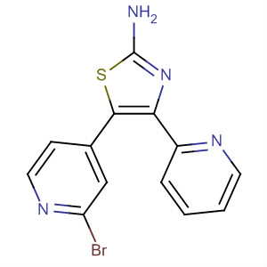 5-(2-Bromo-4-pyridinyl)-4-(2-pyridinyl)-2-thiazolamineStructure,446852-67-1Structure 5-(2-Bromo-4-pyridinyl)-4-(2-pyridinyl)-2-thiazolamine Structure,446852-67-1Structure