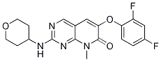 6-(2,4-二氟苯氧基)-8-甲基-2-[(四氫-2H-吡喃-4-基)氨基]-吡啶并[2,3-d]嘧啶-7(8h)-酮結(jié)構(gòu)式_449811-92-1結(jié)構(gòu)式