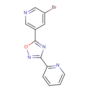 3-(Pyridin-2-yl)-5-(5-bromopyrid-3-yl)-1,2,4-oxadiazoleStructure,453566-37-5Structure 3-(Pyridin-2-yl)-5-(5-bromopyrid-3-yl)-1,2,4-oxadiazole Structure,453566-37-5Structure