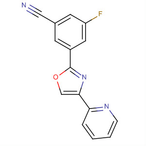 2-(3-氟-5-氰基苯基)-4-(吡啶-2-基)-1,3-噁唑結(jié)構(gòu)式_453568-75-7結(jié)構(gòu)式
