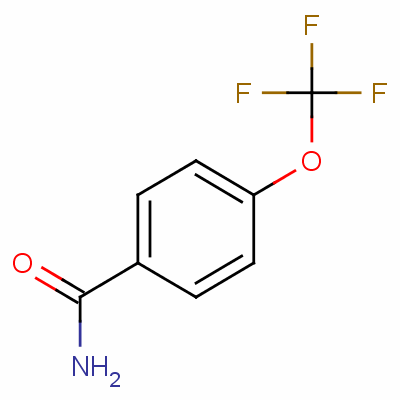 4-(三氟甲氧基)苯甲酰胺結(jié)構(gòu)式_456-71-3結(jié)構(gòu)式