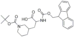 2-(Fmoc-氨基)-3-(1-boc-3-哌啶)丙酸結(jié)構(gòu)式_457060-97-8結(jié)構(gòu)式