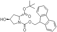 Fmoc-反式-4-羥基-d-脯氨酸叔丁酯結構式_464193-92-8結構式