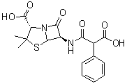 羧芐西林結構式_4697-36-3結構式