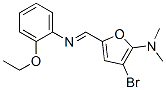 2-Furanamine, 3-bromo-5-[[(2-ethoxyphenyl)imino]methyl]-n,n-dimethyl- Structure,471922-91-5Structure