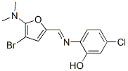 Phenol, 2-[[[4-bromo-5-(dimethylamino)-2-furanyl]methylene]amino]-5-chloro- Structure,474485-12-6Structure