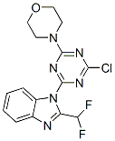 1-[4-chloro-6-(4-morpholinyl)-1,3,5-triazin-2-yl]-2-(difluoromethyl)-1H-Benzimidazole Structure,475111-38-7Structure
