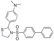 (9CI)-3-([1,1-聯(lián)苯]-4-基磺?；?-2-[4-(二甲基氨基)苯基]-噻唑烷結(jié)構(gòu)式_477489-34-2結(jié)構(gòu)式