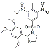 (9CI)-3-[(4-甲基-3,5-二硝基苯基)磺?；鵠-2-(2,4,5-三甲氧基苯基)-噻唑烷結(jié)構(gòu)式_477489-67-1結(jié)構(gòu)式