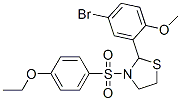 (9CI)-2-(5-溴-2-甲氧基苯基)-3-[(4-乙氧基苯基)磺酰基]-噻唑烷結(jié)構(gòu)式_477515-63-2結(jié)構(gòu)式