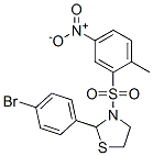 (9CI)-2-(4-溴苯基)-3-[(2-甲基-5-硝基苯基)磺?；鵠-噻唑烷結(jié)構(gòu)式_477515-92-7結(jié)構(gòu)式