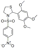 (9CI)-3-[(4-硝基苯基)磺?；鵠-2-(2,4,5-三甲氧基苯基)-噻唑烷結(jié)構(gòu)式_477516-07-7結(jié)構(gòu)式