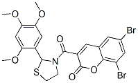 (9CI)-3-[(6,8-二溴-2-氧代-2H-1-苯并吡喃-3-基)羰基]-2-(2,4,5-三甲氧基苯基)-噻唑烷結(jié)構(gòu)式_477516-08-8結(jié)構(gòu)式
