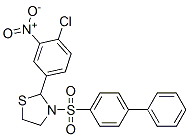 (9CI)-3-([1,1-聯(lián)苯]-4-基磺?；?-2-(4-氯-3-硝基苯基)-噻唑烷結(jié)構(gòu)式_477516-26-0結(jié)構(gòu)式