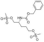 [(1R)-4-[(methylsulfonyl)oxy]-1-[[(methylsulfonyl)oxy]methyl]butyl]carbamic acid phenylmethyl ester Structure,478646-29-6Structure